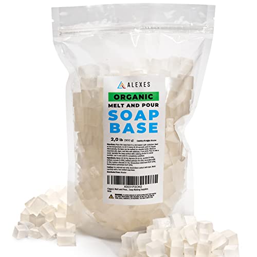 Bio-Seife zum Schmelzen und Gießen – Alexes 900 g Seifenbasis zur Seifenherstellung – geruchlose Bio-Seifenbasis – Seifenherstellung Supplies Bio-Seife zum Schmelzen und Gießen – Alexes 900 g Seifenbasis zur Seifenherstellung – geruchlose Bio-Seifenbasis – Seifenherstellung Supplies von ALEXES