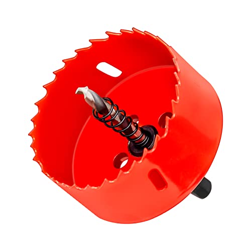 Universal Lochsäge 75mm Schnellarbeitsstahl HSS M42 Bi-Metall Lochfräser für Trockenbaumaterialien, Dünnes Metall, PVC-Platte, Gipskarton, Holzplatte von ALFFREUDE