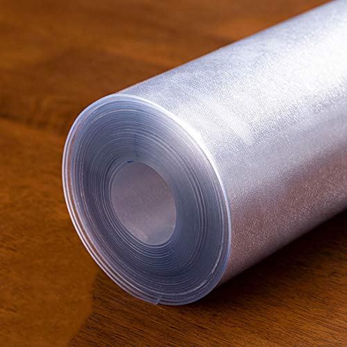 ALGFree Keine Wäsche Tischschutz Schneidbar PVC Matt Tischdecke Wasserdicht rutschfest Einfach Zu Säubern, 1,5/2,0/3,0mm Dick, Anpassbar (2.0mm,80x80cm) von ALGFree