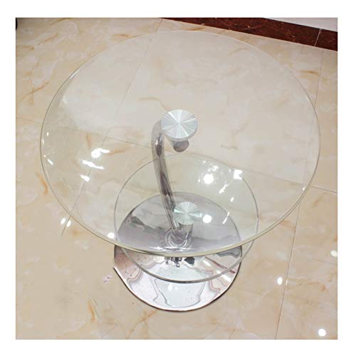 ALGFree Tischschutzfolie PVC-Tischdecke Bürostuhlunterlage 1,5 Mm, 2 Mm, 3 Mm Wasserdicht Und Verbrühungsfrei Couchtischmatte Runde Tischdecke Aus Kunststoff (1.5mm,Circle Diameter 110 cm) von ALGFree