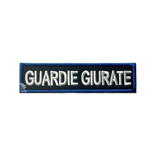 ALGI Aufnäher "Guardiate", 3D, selbstklebend, 12 x 3 cm, rechteckig (BLU) von ALGI