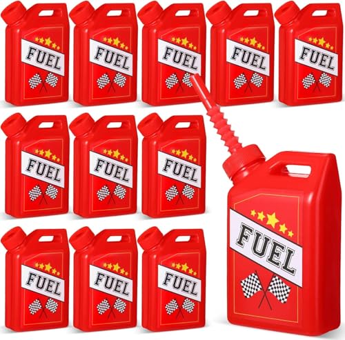 ALINK 12 Pack Rennwagen Tassen Set, wiederverwendbare Auto Trinkbecher mit Strohhalm, Rennwagen Geburtstag Party Zubehör Party Dekorationen für Jungen Kinder -310 ML von ALINK