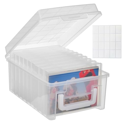 ALINK Fotoaufbewahrungsbox 10 x 15 cm Fotoetui, 10 innere Fotohalter, durchsichtige Fotoboxen zur Aufbewahrung, Foto-Organizer aus Kunststoff für Saatgut, Karten, Handwerk, Aufkleber-Clear ALINK Fotoaufbewahrungsbox 10 x 15 cm Fotoetui, 10 innere Fotohalter, durchsichtige Fotoboxen zur Aufbewahrung, Foto-Organizer aus Kunststoff für Saatgut, Karten, Handwerk, Aufkleber-Clear von ALINK