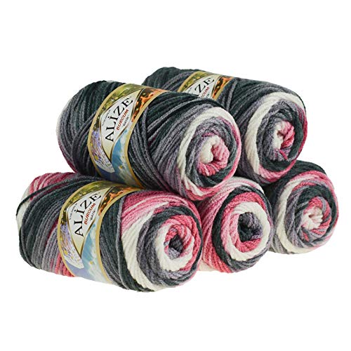 500g Strick-Garn ALIZE BURCUM Batik Strick-Wolle Handstrickgarn, Farbe wählbar, Farbe:1602 500g Strick-Garn ALIZE BURCUM Batik Strick-Wolle Handstrickgarn, Farbe wählbar, Farbe:1602 von ALIZE BURCUM