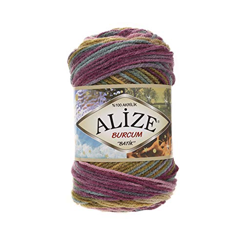 500g Strick-Garn ALIZE BURCUM Batik Strick-Wolle Handstrickgarn, Farbe wählbar, Farbe:4341 - lila-blau-grün 500g Strick-Garn ALIZE BURCUM Batik Strick-Wolle Handstrickgarn, Farbe wählbar, Farbe:4341 - lila-blau-grün von ALIZE BURCUM