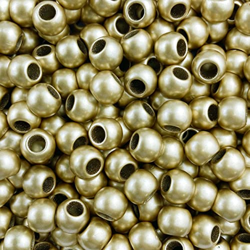 125 goldfarbene, matte Metallic-Acrylperlen, 10 mm mit 4,8 mm großem europäischen Loch 125 goldfarbene, matte Metallic-Acrylperlen, 10 mm mit 4,8 mm großem europäischen Loch von ALJXMNASFSS1