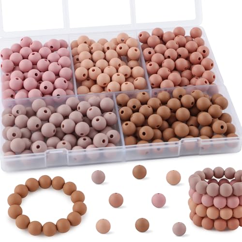 Silikonperlen für Schlüsselanhänger, 9 mm, gemischte Farben, 300 Stück, 9 mm Silikonperlen für Stifte und Armbänder, Braun Silikonperlen für Schlüsselanhänger, 9 mm, gemischte Farben, 300 Stück, 9 mm Silikonperlen für Stifte und Armbänder, Braun von ALJXMNASFSS1