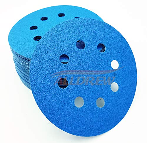 125mm Nass und Trocken Schleifscheiben 10x 240 320 400 600 800 KORN // ALLDREW Klettband 8 Löcher Wasserfest 5'' Schleifpapier 50 Stück Gemischt für Exzenterschleifer 125mm Nass und Trocken Schleifscheiben 10x 240 320 400 600 800 KORN // ALLDREW Klettband 8 Löcher Wasserfest 5'' Schleifpapier 50 Stück Gemischt für Exzenterschleifer von ALLDREW