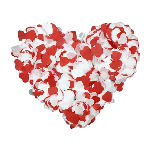 3000 Stück Farbige Hochzeits-Herz-Konfetti, Liebesherz, Seidenpapier-Konfetti, Hochzeits-Konfettis, Tischdekoration für Valentinstag, Jahrestag, Verlobung, Party, Dekoration, Y6XXZX 3000 Stück Farbige Hochzeits-Herz-Konfetti, Liebesherz, Seidenpapier-Konfetti, Hochzeits-Konfettis, Tischdekoration für Valentinstag, Jahrestag, Verlobung, Party, Dekoration, Y6XXZX von ALLY-MAGIC