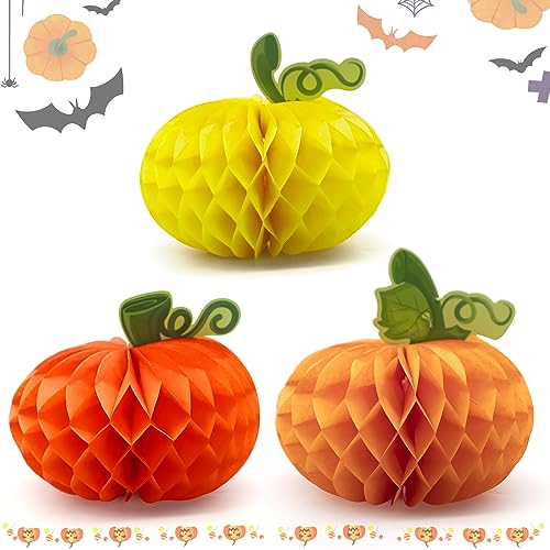 ALLY-MAGIC Halloween Herbst Papier Waben Kürbisse Tischdekorationen Party hängende Dekoration Y6-NGFWQ ALLY-MAGIC Halloween Herbst Papier Waben Kürbisse Tischdekorationen Party hängende Dekoration Y6-NGFWQ von ALLY-MAGIC