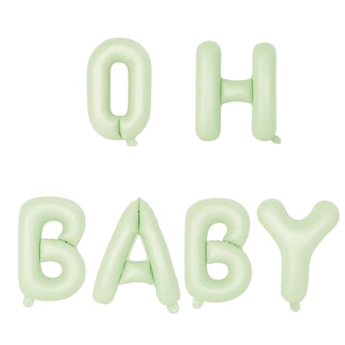 ALLY-MAGIC Oh Baby Luftballon, 16 Zoll OH BABY Buchstaben Folienballon, Babyparty Deko, Oh Baby Deko für Babyparty Baby Shower Junge Mädchen E21-BBZSQQ ALLY-MAGIC Oh Baby Luftballon, 16 Zoll OH BABY Buchstaben Folienballon, Babyparty Deko, Oh Baby Deko für Babyparty Baby Shower Junge Mädchen E21-BBZSQQ von ALLY-MAGIC