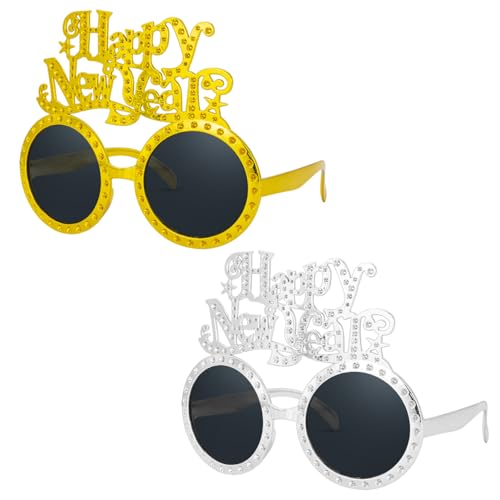 ALLY-MAGIC Y11JSXNKLYJ Lustige Goldbrille mit Stern, Kunststoff, Neuheit, Sonnenbrille für Erwachsene, Männer, Frauen, ideales Party-Accessoire, Festival, Party, Kostüm, Foto-Requisite, 2 Stück ALLY-MAGIC Y11JSXNKLYJ Lustige Goldbrille mit Stern, Kunststoff, Neuheit, Sonnenbrille für Erwachsene, Männer, Frauen, ideales Party-Accessoire, Festival, Party, Kostüm, Foto-Requisite, 2 Stück von ALLY-MAGIC