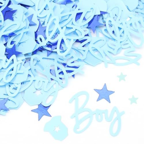 Baby Shower Konfetti - It's A Boy, Glitzer Konfetti Streusel für Geburtstagsfeier Tisch Streudeko Tischstreuung Baby Geschlecht Enthüllung Dschungel Geburtstag Dekorationen Y9XBZX (Junge) von ALLY-MAGIC