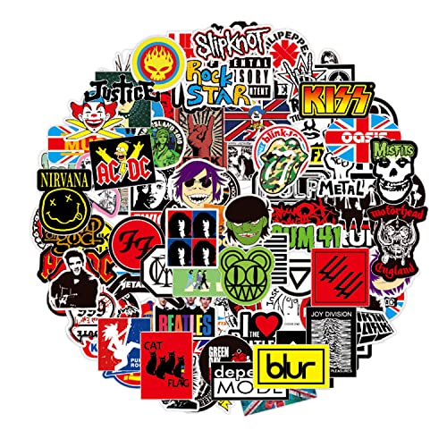 Rock-Musikband-Aufkleber, 100 Stück, Vinyl, wasserdicht, modische Hip-Hop-Aufkleber, Graffiti-Aufkleber für Teenager, Erwachsene, Laptop, Wasserflasche, Motorrad, Fahrrad, Skateboard, Gepäck, Y4-YGTZ Rock-Musikband-Aufkleber, 100 Stück, Vinyl, wasserdicht, modische Hip-Hop-Aufkleber, Graffiti-Aufkleber für Teenager, Erwachsene, Laptop, Wasserflasche, Motorrad, Fahrrad, Skateboard, Gepäck, Y4-YGTZ von ALLY-MAGIC