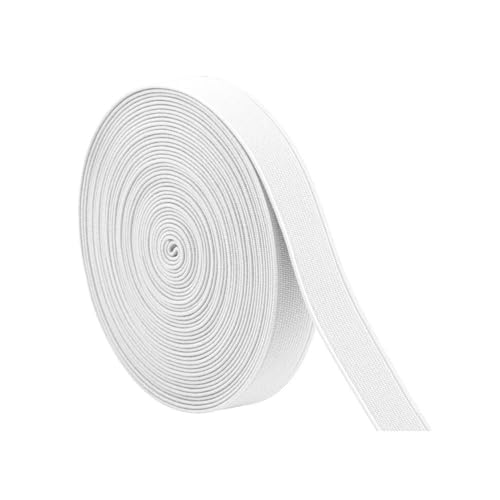 Y5ZZXZ-Nähband, elastisch, 1,5 cm, weiß, gestrickt, elastische Spule, hohe Elastizität, Gurtband, Stretchband zum Nähen, Bastelzubehör, Weiß Y5ZZXZ-Nähband, elastisch, 1,5 cm, weiß, gestrickt, elastische Spule, hohe Elastizität, Gurtband, Stretchband zum Nähen, Bastelzubehör, Weiß von ALLY-MAGIC