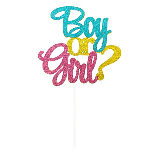 Y6-CSXBCP Tortenaufsatz mit Glitzer, für Jungen oder Mädchen, Blau und Rosa, für Babyparty, Party-Dekorationen, Zubehör Y6-CSXBCP Tortenaufsatz mit Glitzer, für Jungen oder Mädchen, Blau und Rosa, für Babyparty, Party-Dekorationen, Zubehör von ALLY-MAGIC
