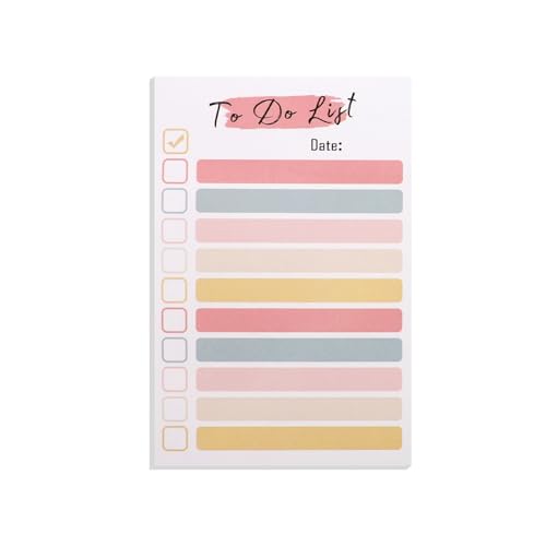 Y8JHBLT To-Do-Liste, Notizblock, liniert, tägliche To-Do-Liste, tragbarer To-Do-Planer für Zuhause, Büro und Schule, 50 Blatt Y8JHBLT To-Do-Liste, Notizblock, liniert, tägliche To-Do-Liste, tragbarer To-Do-Planer für Zuhause, Büro und Schule, 50 Blatt von ALLY-MAGIC