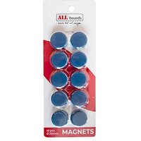 ALLboards Magnet blau, Kunststoff Ø 2,0 x 0,6 cm, 10 St. ALLboards Magnet blau, Kunststoff Ø 2,0 x 0,6 cm, 10 St. von ALLboards