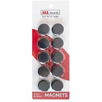 ALLboards Magnet schwarz, Kunststoff Ø 2,0 x 0,6 cm, 10 St. ALLboards Magnet schwarz, Kunststoff Ø 2,0 x 0,6 cm, 10 St. von ALLboards