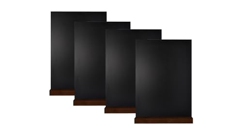ALLboards doppelseitige A4 Kleine Tafeln 4 Stück Set mit Staffelei, Kreidetafel von ALLboards