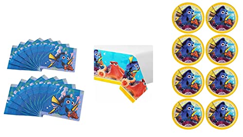 ALMACENESADAN, 4663 Party-Set Disney Findet Dory, für 8 Jungen-Mädchen, Tischdecke, Teller und Servietten ALMACENESADAN, 4663 Party-Set Disney Findet Dory, für 8 Jungen-Mädchen, Tischdecke, Teller und Servietten von ALMACENESADAN