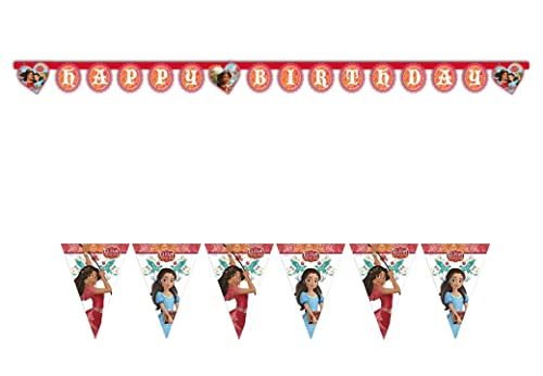 ALMACENESADAN, 4875 Party-Set Disney Elena von Avalo; bestehend aus Wimpeln und Girlande Happy Birthday Maße ca. 2,40 m, ideal für Partys und Geburtstage. ALMACENESADAN, 4875 Party-Set Disney Elena von Avalo; bestehend aus Wimpeln und Girlande Happy Birthday Maße ca. 2,40 m, ideal für Partys und Geburtstage. von ALMACENESADAN
