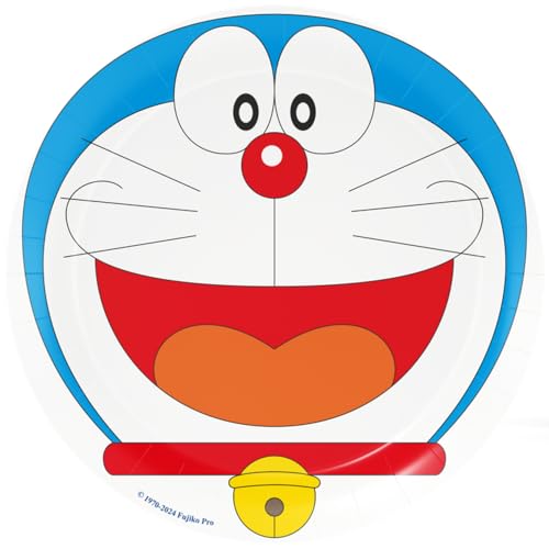 ALMACENESADAN, 5065; 8 Teller aus Pappe, 23 cm, ideal für Partys und Geburtstage der Doraemon-Lizenz, 23 cm, 8 Teller Doraemon von ALMACENESADAN