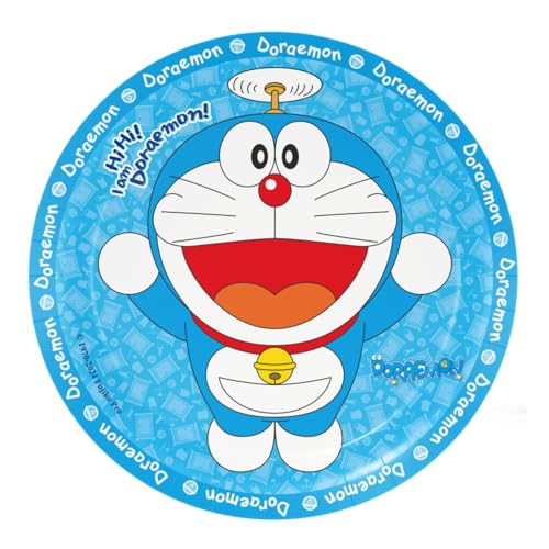 ALMACENESADAN, 5068; 8 Teller aus Pappe, 18 cm, ideal für Partys und Geburtstage der Doraemon-Lizenz, 18 cm, Packung mit 8 Tellern Doraemon von ALMACENESADAN