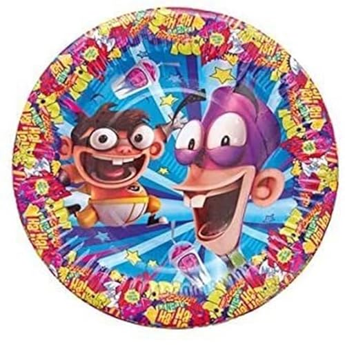 ALMACENESADAN, 5121 Geburtstagsparty, Packung mit 8 Papptellern, 23 cm, Lizenz (Famboy18) von ALMACENESADAN