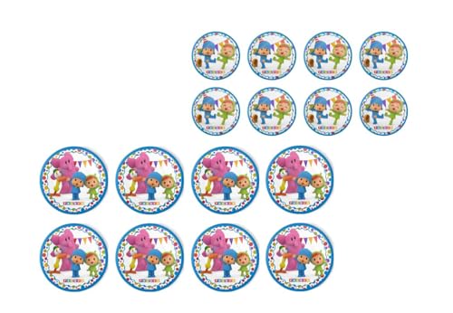 ALMACENESADAN 0492 Set Pocoyo und Nina für Partys und Geburtstage, 8 Teller 23 cm, 8 Teller 18 cm ALMACENESADAN 0492 Set Pocoyo und Nina für Partys und Geburtstage, 8 Teller 23 cm, 8 Teller 18 cm von ALMACENESADAN