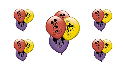 ALMACENESADAN 0671 Disney Mickey Maus Luftballons, 16 Stück, für Partys und Geburtstage, ideal für die Dekoration Ihrer Partys. von ALMACENESADAN