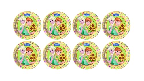 ALMACENESADAN 2226; Packung mit 8 Tellern von Disney Die Eiskönigin, aus Pappe, Durchmesser 20 cm, ideal für Partys und Geburtstage ALMACENESADAN 2226; Packung mit 8 Tellern von Disney Die Eiskönigin, aus Pappe, Durchmesser 20 cm, ideal für Partys und Geburtstage von ALMACENESADAN