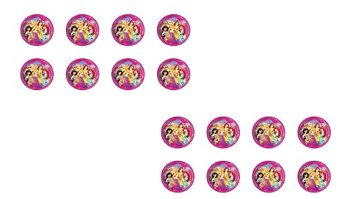 ALMACENESADAN -4739, Disney Prinzessinnen bestehend aus 12 Papptellern, ideal für Partys und Geburtstage, Durchmesser 20 cm (8435510347390) von ALMACENESADAN