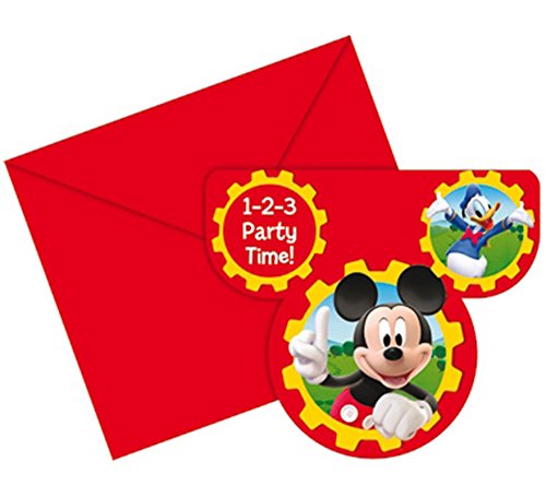 ALMACENESADAN 9971 Einladungskarten mit Mickey-Umschlag, 6 Stück ALMACENESADAN 9971 Einladungskarten mit Mickey-Umschlag, 6 Stück von ALMACENESADAN
