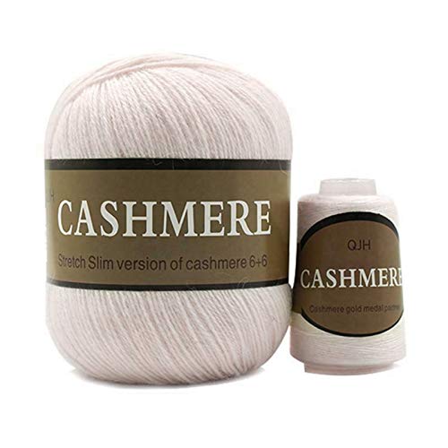 ALMAK Mongolian Cashmere Yarns Kit Strickgarn für handgestricktes Handwerk Ballschal Wolle 50 Plus 20 g/Lot von ALMAK