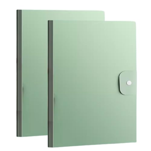 2 Stück A3-Anzeigemappe mit 30 Fächern, Präsentations-Projektdateimappe zur Dokumentenklassifizierung/Pink(Green) von ALMLNLL