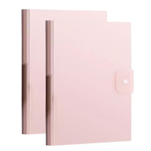 2 Stück A3-Anzeigemappe mit 30 Fächern, Präsentations-Projektdateimappe zur Dokumentenklassifizierung/Pink(Pink) von ALMLNLL