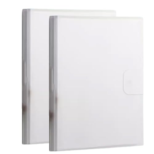 2 Stück A3-Sichtbücher, 60 Taschen, Präsentationsmappen for Einzelpersonen und Projekte, doppelseitig sichtbar/Pink(Clear) von ALMLNLL