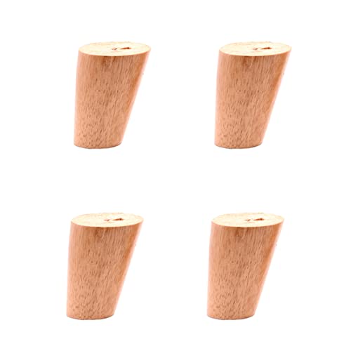 ALMLNLL Möbelbeine aus Holz, Sofabeine, 4er-Set, mittelalterliche Möbelbeine aus Naturholz mit Schraubmontageplatten for Sofabeine, Bankbeine, Ottomanenbeine, Bettbeine, Schrankbeine usw von ALMLNLL