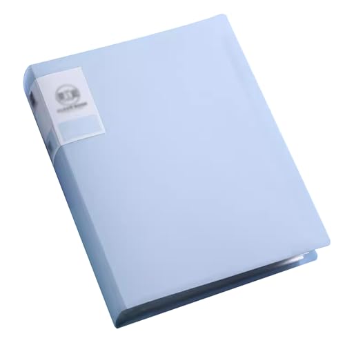 Präsentationsmappen A4 mit Taschen, Präsentationsbuch, Projektmappe, Dokumentenaufbewahrung, 60 Seiten/Blau(Blue) von ALMLNLL