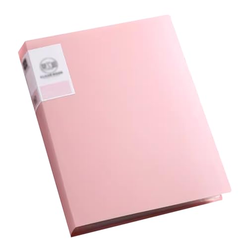 Präsentationsmappen A4 mit Taschen, Präsentationsbuch, Projektmappe, Dokumentenaufbewahrung, 60 Seiten/Blau(Pink) von ALMLNLL