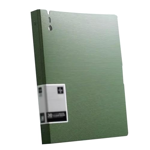 Sichtmappen A4 60 Hüllen Sichtbuch Präsentationsmappe Projektmappe Dokumentenablage von Einzelpersonen/Rot(Green) von ALMLNLL