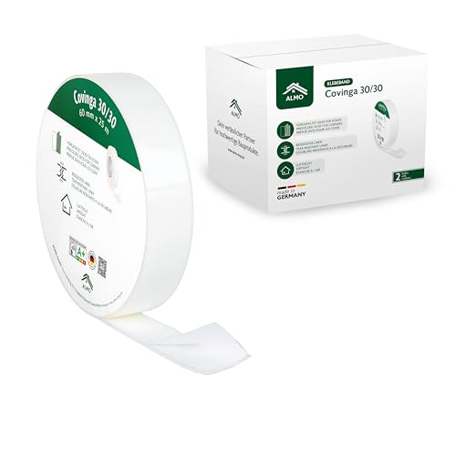 ALMO 2x Eckklebeband 30/30 – Vorgefaltetes Klebeband mit reißfestem Folienstreifen für luft- & winddichte Abdichtung | Einfach & präzise in Ecken | Perfekt für Fenster, Türen & Dampfsperren ALMO 2x Eckklebeband 30/30 – Vorgefaltetes Klebeband mit reißfestem Folienstreifen für luft- & winddichte Abdichtung | Einfach & präzise in Ecken | Perfekt für Fenster, Türen & Dampfsperren von ALMO