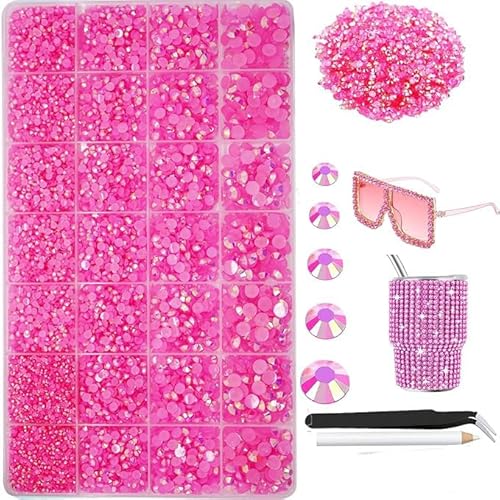 22000pcs Harz Strass für die Herstellung, rosa AB gemischte 2mm 3mm 4mm 5mm 6mm Flatback Roud Perlen, Nicht-HotfixSS6 SS10 SS12 SS16 SS20 Edelsteine mit für DIY Crafting 22000pcs Harz Strass für die Herstellung, rosa AB gemischte 2mm 3mm 4mm 5mm 6mm Flatback Roud Perlen, Nicht-HotfixSS6 SS10 SS12 SS16 SS20 Edelsteine mit für DIY Crafting von ALOCIAM