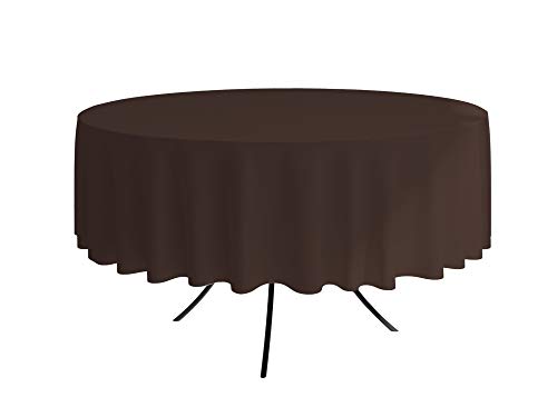 ALOHA Tischdecke Tischtuch Tischtücher Tischwäsche Tischdekoration Tafeltuch Farbe und Größe wählbar (Braun/runden/Ø 100cm) von ALOHA