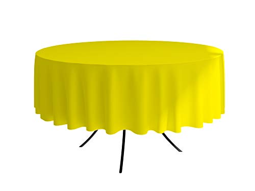 ALOHA Tischdecke Tischtuch Tischtücher Tischwäsche Tischdekoration Tafeltuch Farbe und Größe wählbar (Gelb/runden/Ø 100cm) von ALOHA
