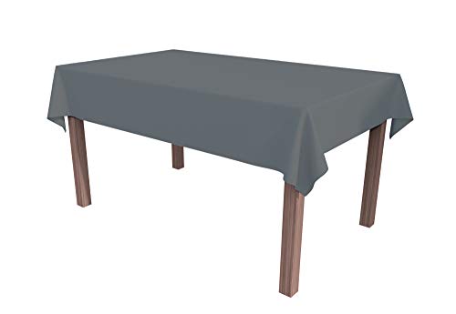 ALOHA Tischdecke Tischtuch Tischtücher Tischwäsche Tischdekoration Tafeltuch Farbe und Größe wählbar (Graphit/quadratisch / 120cm x 120cm) von ALOHA