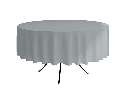 ALOHA Tischdecke Tischtuch Tischtücher Tischwäsche Tischdekoration Tafeltuch Farbe und Größe wählbar (Grau/runden/Ø 140cm) von ALOHA