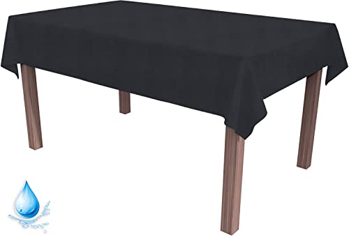 ALOHA Tischdecke Tischtuch Tischtücher Tischwäsche Tischdekoration Tafeltuch Farbe und Größe wählbar (Wasserdicht Graphit/quadratisch / 110cm x 110cm) von ALOHA