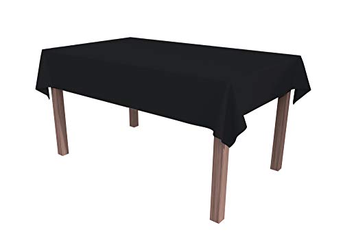 ALOHA Tischdecke Tischtuch Tischtücher Tischwäsche Tischdekoration Tafeltuch Farbe und Größe wählbar (Schwarz/quadratisch / 100cm x 100cm) von ALOHA